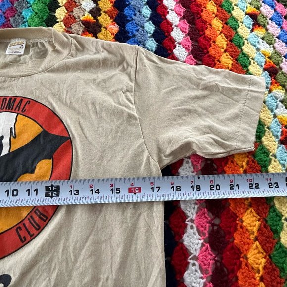 Vintage 80s Potomac Speleological Club Bat Wildlife Animal Tee PSC Retro… - Picture 8 of 11